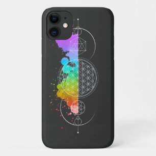 Blume des Lebens - Heilige Geometrie - Mond - IPho Case-Mate iPhone Hülle
