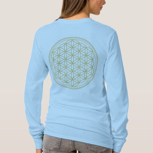 Blume des Lebens - Heilige Geometrie - Shirt der F (Rückseite)