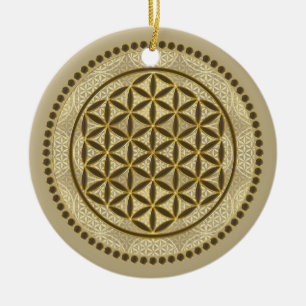 BLUME DES LEBENS - Heilige Geometrie Symbol Kunst  Keramik Ornament