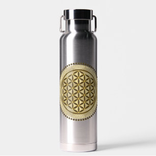 BLUME DES LEBENS - Heilige Geometrie Symbol Kunst  Trinkflasche