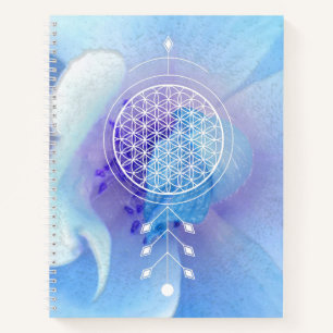*~* Blume des Lebens Heilige Geometrie Yoga Reiki Notizblock