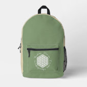 Blume des Lebens Ho'oponopono Bedruckter Rucksack (Vorderseite)