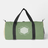 Blume des Lebens Ho'oponopono Duffle Bag (Vorderseite)