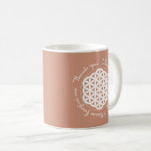 Blume des Lebens Ho'oponopono Kaffeetasse (VorderseiteRechts)
