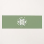 Blume des Lebens Ho'oponopono Yogamatte (Vorderseite (Horizontal))