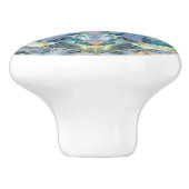 Blume des Lebens in der Heiligen Geometrie Keramikknauf (Seitenansicht)