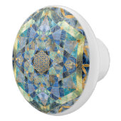 Blume des Lebens in der Heiligen Geometrie Keramikknauf (Rechts)