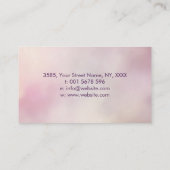 Blume des Lebens in der Lotus-Blume Visitenkarte (Rückseite)