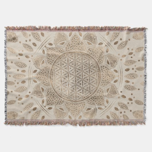 Blume des Lebens in Lotus Dot Decke (Vorderseite)