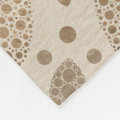 Blume des Lebens in Lotus Dot Fleecedecke (Ecke)