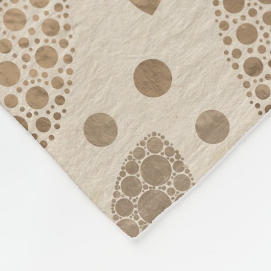 Blume des Lebens in Lotus Dot Fleecedecke (Ecke)
