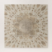 Blume des Lebens in Lotus Dot Puzzle (Vertikal)