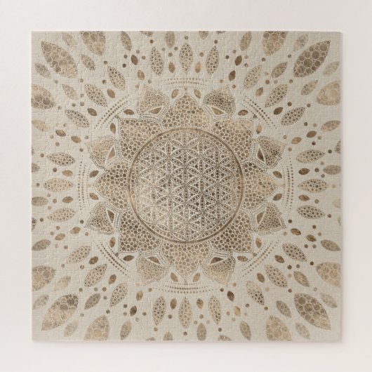 Blume des Lebens in Lotus Dot Puzzle (Vertikal)