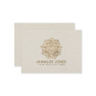 Blume des Lebens in Lotus - Pastellgolden und Lein