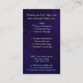 Blume des Lebens in Lotus Visitenkarte (Rückseite)