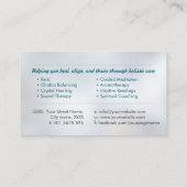 Blume des Lebens in Lotus Visitenkarte (Rückseite)