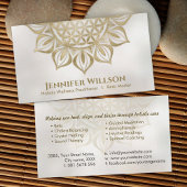 Blume des Lebens in Lotus Visitenkarte