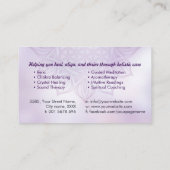 Blume des Lebens in Lotus Visitenkarte (Rückseite)