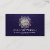 Blume des Lebens in Lotus Visitenkarte (Vorderseite)