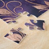 Blume des Lebens in Rosa-Lotus-Ornament Puzzle (Seite)