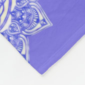 Blume des Lebens - Indien - Mandala 5 Fleecedecke (Ecke)