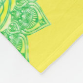 Blume des Lebens - Indien - Mandala 6 Fleecedecke (Ecke)