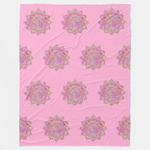 Blume des Lebens - Indien - Mandala 7 Fleecedecke