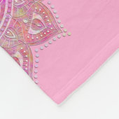 Blume des Lebens - Indien - Mandala 7 Fleecedecke (Ecke)