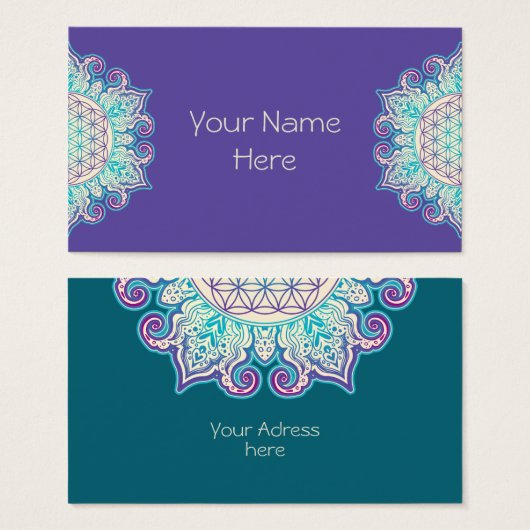 Blume des Lebens - Indische Mandala 2 (Vorne & Hinten)