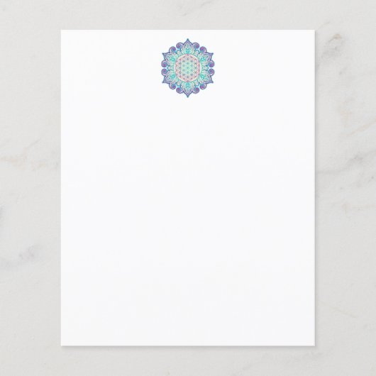 Blume des Lebens - Indische Mandala 2 (Vorderseite)