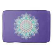 Blume des Lebens - Indische Mandala 2 Badematte (Vorderseite)
