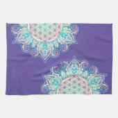 Blume des Lebens - Indische Mandala 2 Geschirrtuch (Horizontal)