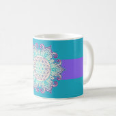 Blume des Lebens - Indische Mandala 2 Kaffeetasse (VorderseiteRechts)