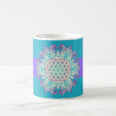 Blume des Lebens - Indische Mandala 2 Kaffeetasse (Mittel)