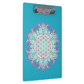 Blume des Lebens - Indische Mandala 2 Klemmbrett (Rechts)