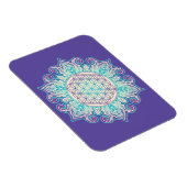 Blume des Lebens - Indische Mandala 2 Magnet (Rechte Seite)