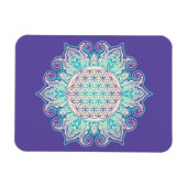 Blume des Lebens - Indische Mandala 2 Magnet (Horizontal)
