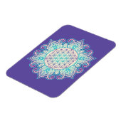 Blume des Lebens - Indische Mandala 2 Magnet (Linke Seite)
