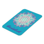 Blume des Lebens - Indische Mandala 2 Magnet (Linke Seite)