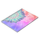 Blume des Lebens - Indische Mandala 2 Notizblock (Linke Seite)