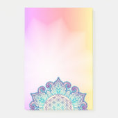 Blume des Lebens - Indische Mandala 2 Post-it Klebezettel (Vorderseite)