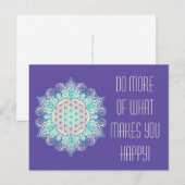 Blume des Lebens - Indische Mandala 2 Postkarte (Vorne/Hinten)