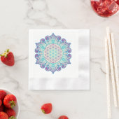 Blume des Lebens - Indische Mandala 2 Serviette (Beispiel)