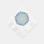 Blume des Lebens - Indische Mandala 2 Serviette (Ecke)