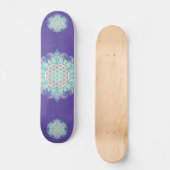 Blume des Lebens - Indische Mandala 2 Skateboard (Vorderseite)