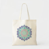 Blume des Lebens - Indische Mandala 2 Tragetasche (Vorne)