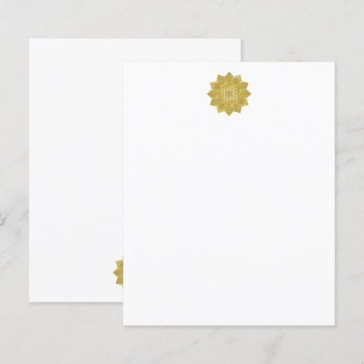 Blume des Lebens - Indische Mandala 4 (Vorne/Hinten)