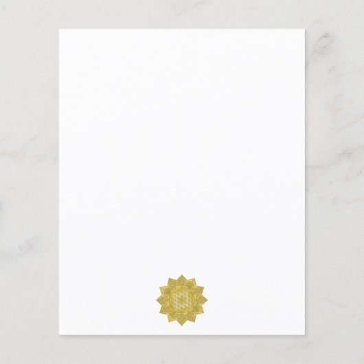 Blume des Lebens - Indische Mandala 4 (Rückseite)