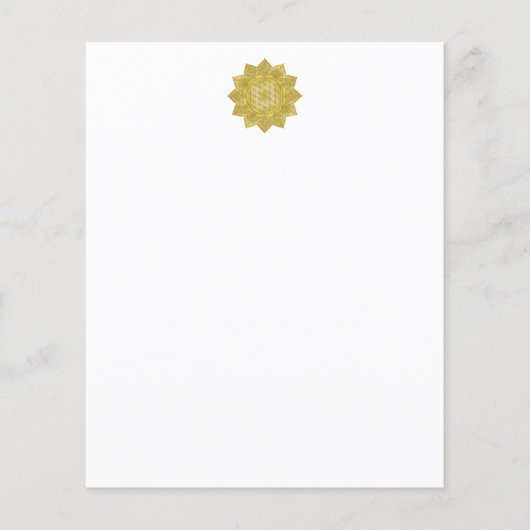 Blume des Lebens - Indische Mandala 4 (Vorderseite)