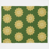 Blume des Lebens - Indische Mandala 4 Fleecedecke (Vorderseite (Horizontal))